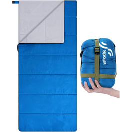 Sportneer Summer Sleeping Bag - Lightweight, Waterproof Camping Sleeping Bag for Hiking, Backpacking & Travel (Blue)