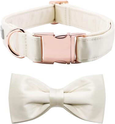 Нашийник для собак Lionet Paws з краваткою - комфортний шовковий нашийник зеленого кольору для маленьких собак, знімний аксесуар, розмір 25-40 см (M, 1 шт.)