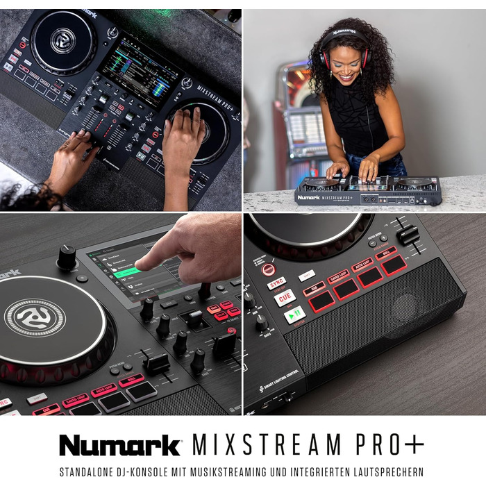 DJ-контролер Numark Mixstream Pro+ з розділенням STEM, 2 деки, Wi-Fi, 7