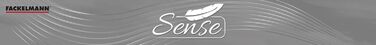 Міксер Fackelmann SENSE 26 см, ручний, для посуду з антипригарним покриттям, з нержавіючої сталі, з м'яким антиковзним руків'ям, срібно-чорний