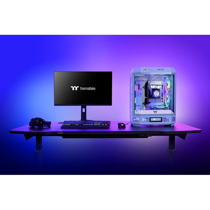 Корпус для ПК Thermaltake The Tower 600 Mid Tower, приховані роз'єми, Hydrangea Blue