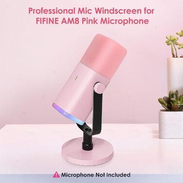 Кріплення для мікрофону FIFINE AM8 (білий) - регульована підставка, сумісна з FIFINE XLR/USB мікрофонами, AM8, YOUSHARES, для запису