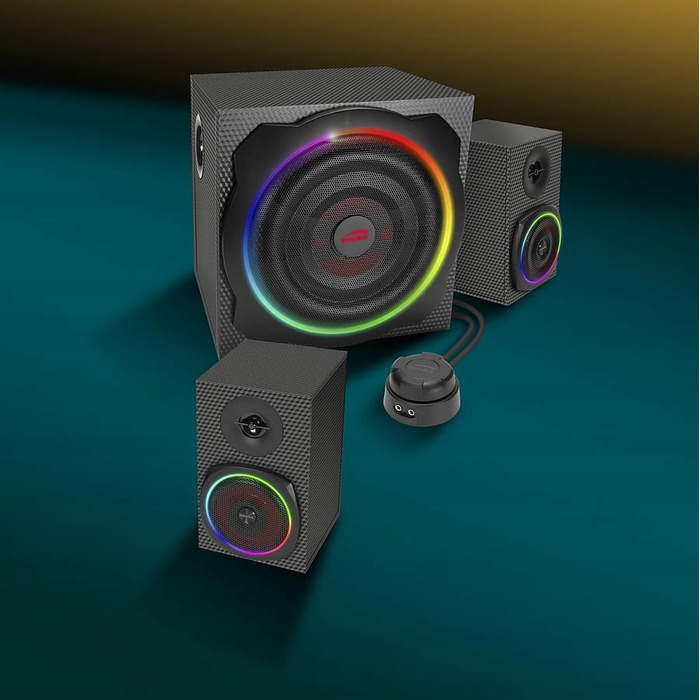 Акустична система 2.1 SpeedLink Gravity Carbon 60 Вт, чорна