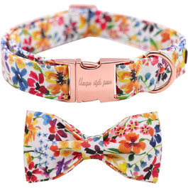 Ошатний нашийник для собак Unique Style з квітучою метеликом, регульований, XXS-XL (1 шт.)