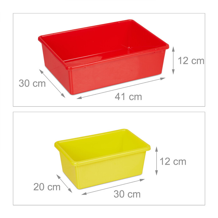 Relaxdays Children's Shelving Unit with Storage Boxes