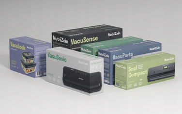 Вакууматор NutriZein NZVS2000 VacuBasic 100 Вт + чорна фольга