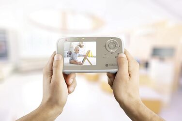 Дитячий монітор Motorola Nursery VM 483 з камерою, інфрачервоним нічним баченням та функцією двостороннього зв'язку