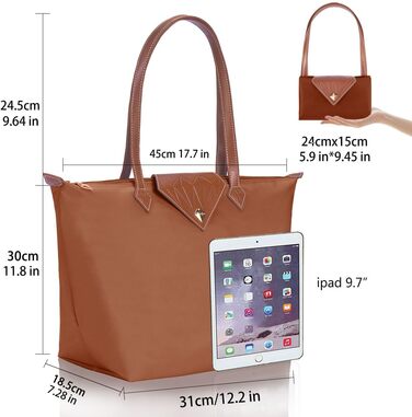 Велика жіноча сумка-шопер водонепроникна чорного кольору для подорожей, офісу та покупок (Rost, L)