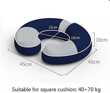 Donut Pillow Memory Foam Orthopedic Hemorrhoid Seat Cushion, Ergonomic Seat Cushion for Hemorrhoids and Prostate, for Pregnancy, Coccyx, Bed Sores, Post Natal, Sciatica (Female)