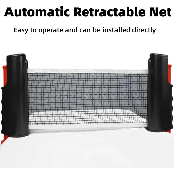 Набір для настільного тенісу з регульованою ручкою та сіткою, ідеальний для гри в приміщенні та на вулиці, тренувань (пакет 2)