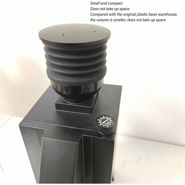 Однодозовий бункер для кавомолки Eureka Mignon, ABS і силікон, сумісний з Manuale, Silenzio, Specialita, Perfetto, Design, Classico, Filtro, Crono, Brew Pro, XL, контейнер для бласпорошку