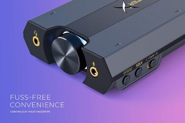 Sound BlasterX G6 7.1 HD: зовнішня звукова карта, DAC та USB-підсилювач для геймінгу. Сумісна з PS4, Xbox One, Nintendo Switch та PC.