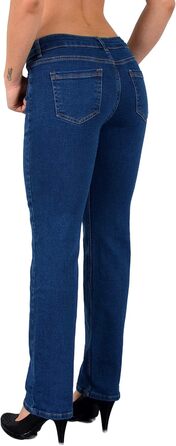 Джинси ESRA жіночі прямі з високою талією, стрейч, модель G200, розмір 34/J560