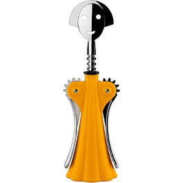 Alessi AM01 Yellow & Chrome Resin Bottle Opener