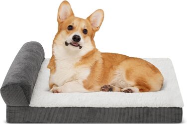 Ортопедичне ліжко для собак Growaystory - зручне собаче ліжко-софа з ефектом пам'яті, 75x50x20 см