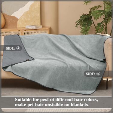 Водонепроникний коврик для собак і котів, миючий, 125x75/127x75 см, сірий (без Sherpa)