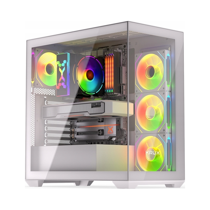 Корпус Krux Exo RGB, білий (KRXD009)
