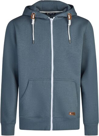 Чоловіча толстовка на блискавці з капюшоном riverso RIVThilo, Regular Fit, колір Turbid Blue, розмір 4XL