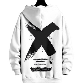 Худі Moshtashio для чоловіків: базова модель з капюшоном, світшот з довгим рукавом, унісекс, білий, розмір XL