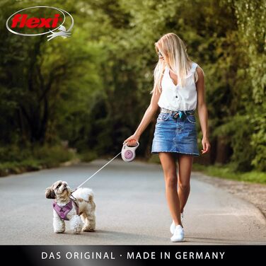 Flexi Select рулетка для собак чорна, 7 м, регулювання 0-7 м, до 25 кг