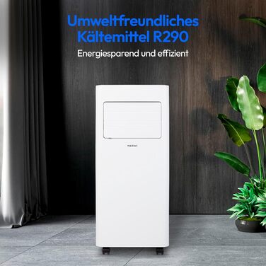 Мобільний кондиціонер MEDION E701 (7000 BTU) з виносним шлангом - 3в1 (охолодження, осушення, вентиляція), до 25м², з пультом керування, MD 37730