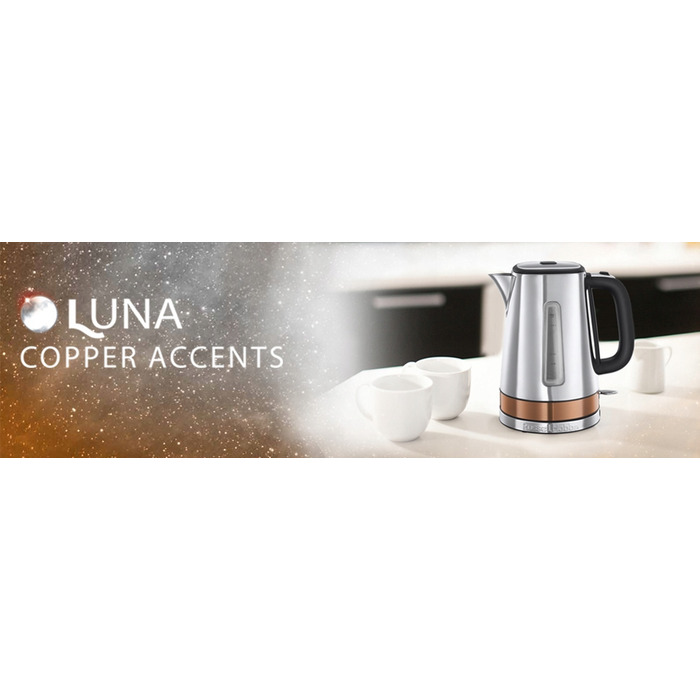Електричний чайник Russell Hobbs 24280-70, 2400 Вт, 1,7 л, сріблястий/сірий