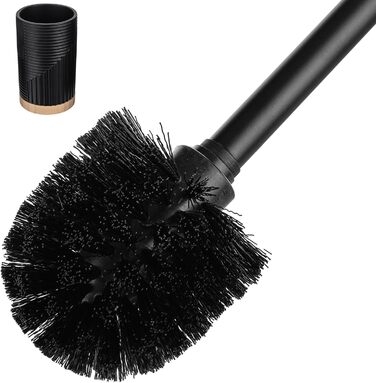 Набір для туалету KADAX: щітка для унітазу з тримачем, чорний (без свердління)