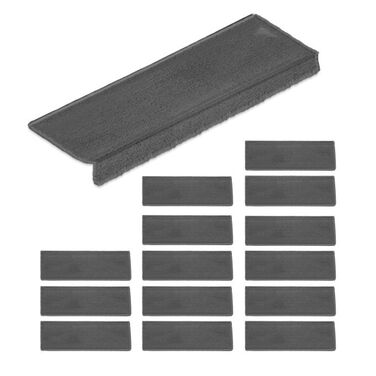 Relaxdays Set of 15 Rectangular Non-Slip Stair Treads