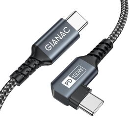 Кабель USB-C на USB-C 2M, 100W, 5A, з E-Mark чіпом для Macbook, iPad, Samsung, Huawei