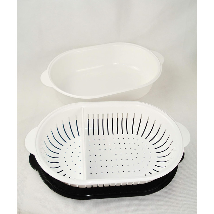 Друшляк Tupperware Super Servierstar 4 л з кришкою, чорний