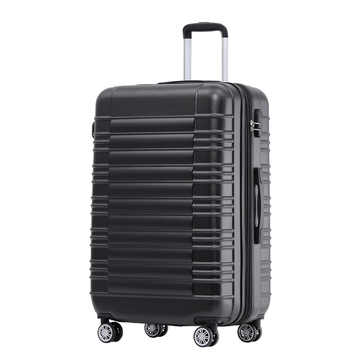 Чемодан Beibye 2088: жорсткий, ручний, трівалий, 14 кольорів (чорний), розмір M