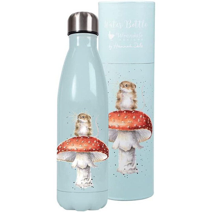 Wrendale Designs Plastic Drinking Bottle 'Hare and the Bee' (Mouse)
