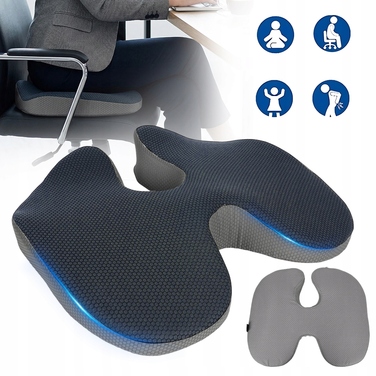 Подушка для сидіння з ефектом пам'яті (Memory Foam) для офісного крісла та авто