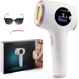 Пристрій для епіляції IPL TZWM 24J Turbo – безшумний, з адаптером 48W, 9 рівнів потужності, швидка епіляція за 0,5с, технологія Filament