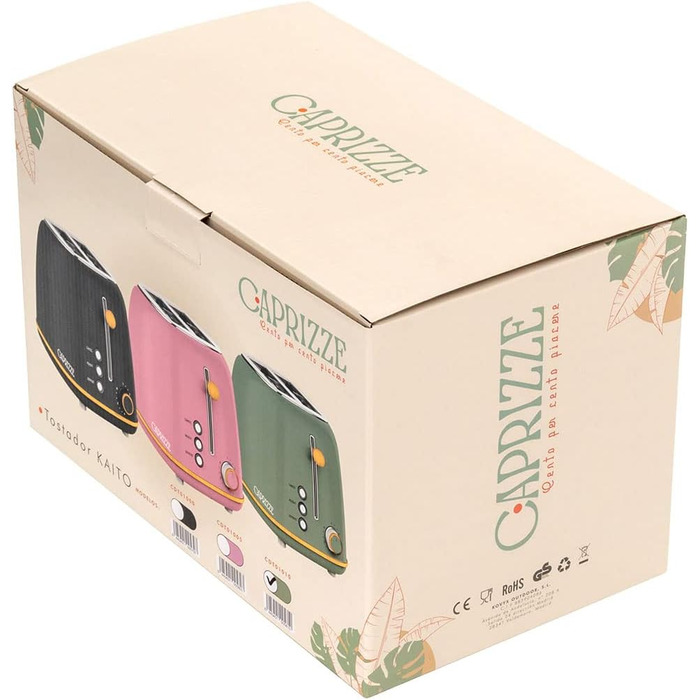 Тостер Kaito з широким подвійним слотом, 3,8 см та 13,5 см, 6 рівнів підсмажування, вінтажний дизайн, ефект дерева, матово-зелений колір