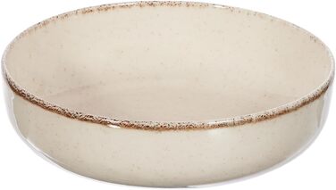 Сервіз Kutahya Porselen на 12 частин для 4 осіб: сучасний порцеляновий посуд кольору кориці. Включає: тарілки, супові тарілки та миски. Можна мити в посудомийній машині. Елегантний дизайн для щоденного використання та гостей.