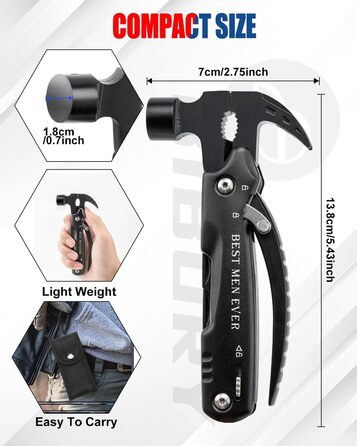 Мультитул BIBURY 12-в-1 для чоловіків: кемпінг, туризм, надзвичайні ситуації