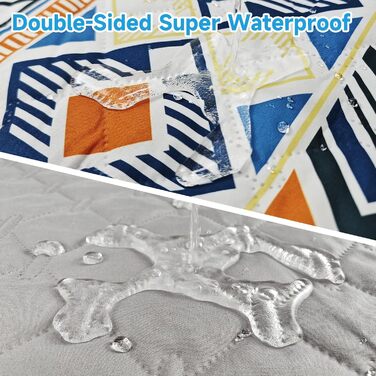 Водонепроникний двосторонній плед для собак, Boho-дизайн, захист дивану, 178 x 76 см