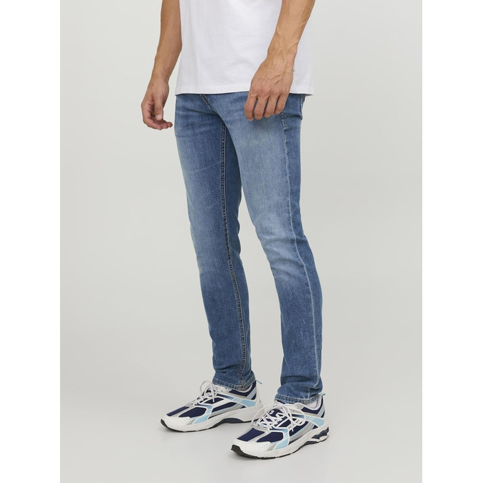 Джинси чоловічі JACK & JONES Jjiglenn Original AM 817 Noos, блакитні, Smart Casual, 31W 36L