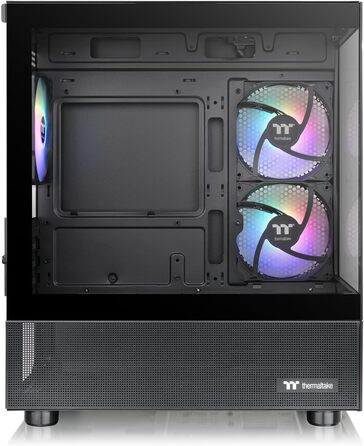 Корпус Thermaltake View 170 TG ARGB Micro-Tower – скло, 3 вентилятори ARGB, підтримка 240/280мм радіатора, чорний