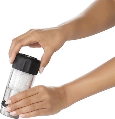 Соломолка OXO Good Grips Elegante з нержавіючої сталі, срібляста, регульований помел