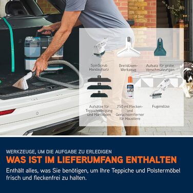 Vax SpotWash Max Pet Edition: Потужний мийник для килимів та м'яких меблів з технологією SpinScrub, 2,8L XL-резервуар, глибоке очищення для тварин, диванів та твердих підлог