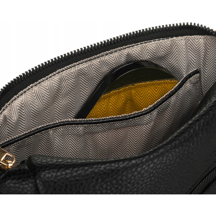 Жіноча сумка-бананка Peterson 3582 BLACK чорна