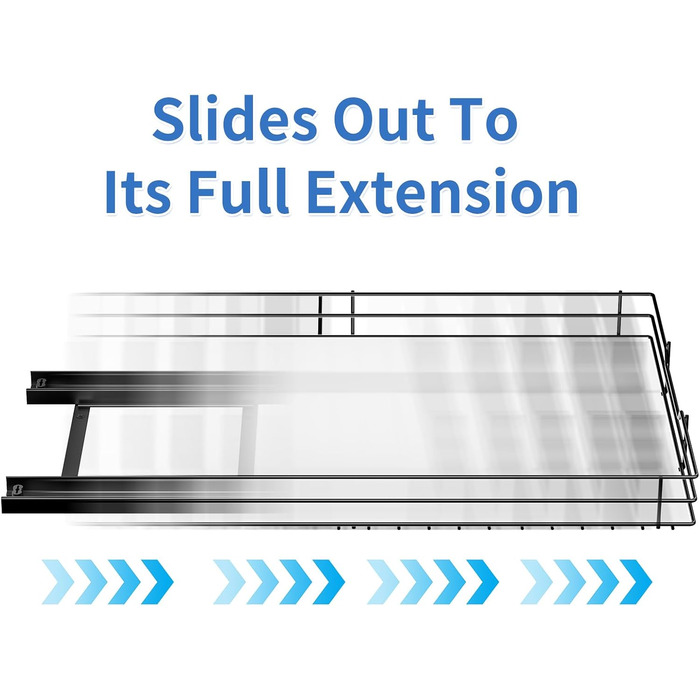 Висувна полиця для спецій у шафу, 2 яруси, регульована висота, чорний колір, органайзер для спецій, органайзер для кухні (22.2 x 26.4 x 5.6 см)