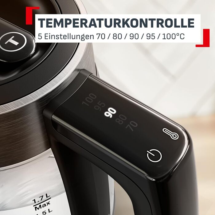 Електричний чайник Tefal KI1R0DE0 зі сталі, 1.7 л, 2200 Вт, з фільтром від накипу та автоматичним вимкненням