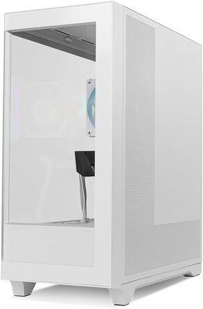 Корпус для ПК NOX Xtreme Products HUMMER ETHER WH – ATX/Micro-ATX/ITX Midi Tower з сітчастою передньою та верхньою панелями, скляними бічними панелями, 3 вентиляторами 140 мм, підтримка до 10 вентиляторів, USB-C/USB 3.0, білий