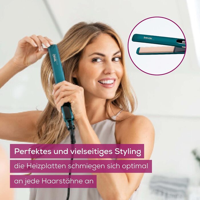 Випрямляч для волосся Beurer HS 60 з іонізацією та керамічним покриттям
