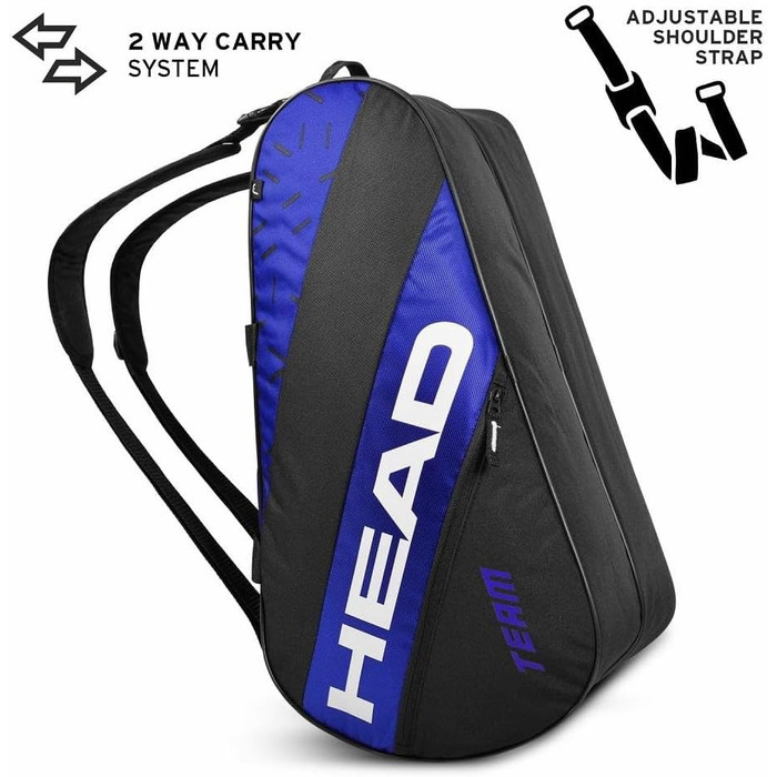 HEAD Tour Sport Bag 50L - Black and White Tennis Backpack