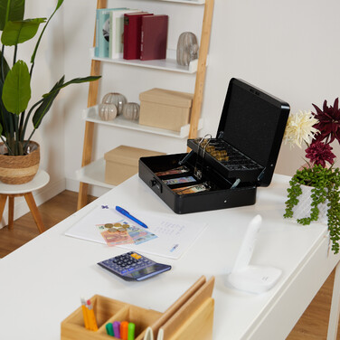 Relaxdays Combination Lock Cash Box - Euro