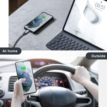 Кабель USB-C RAVIAD [4 шт. 0.5м, 1м, 2м, 3м] 3.1A, швидка зарядка, нейлон, для iPhone 15, Samsung Galaxy, Huawei P60